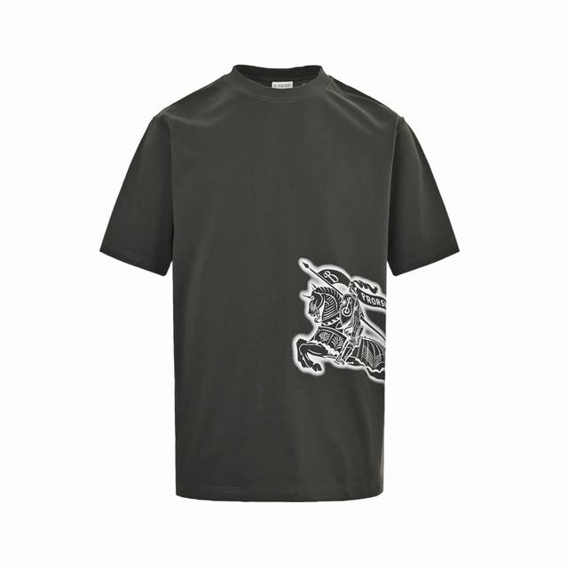 Burberry 25Ss Sketch Horse Short Sleeve The fabric is made of customized 240G 26