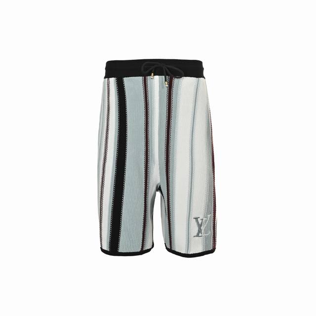 Louis Vuitton vertical striped knitted shorts set Authentic 13100 purchase, cust