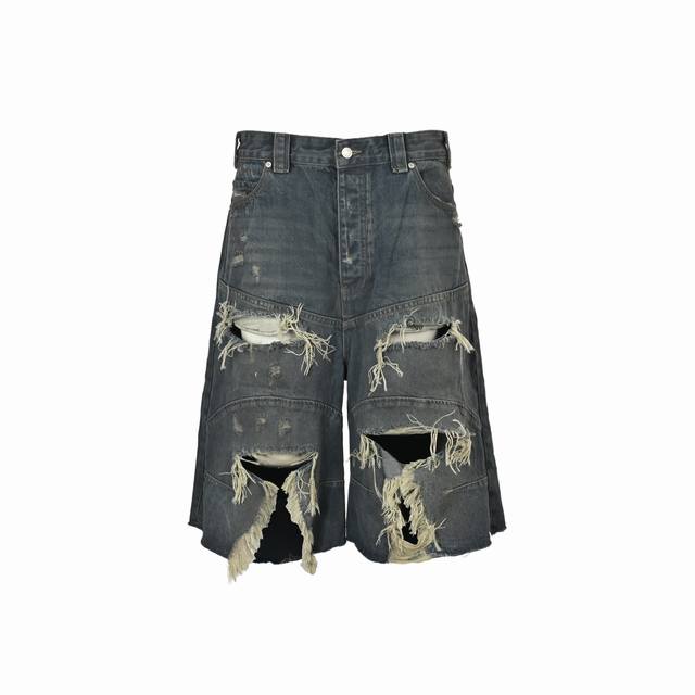 Balenciaga 25Ss distressed denim shorts Official website original new summer ser