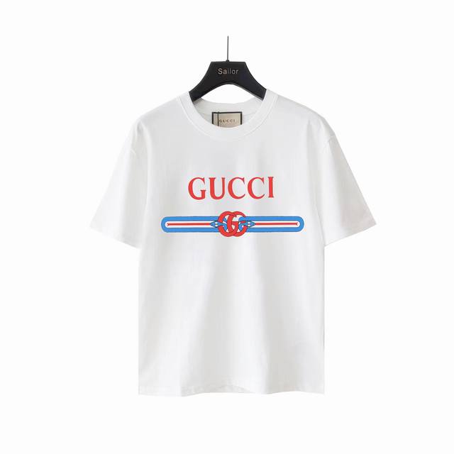 Actual details + size chart Gucci red and blue double G Logo striped print short