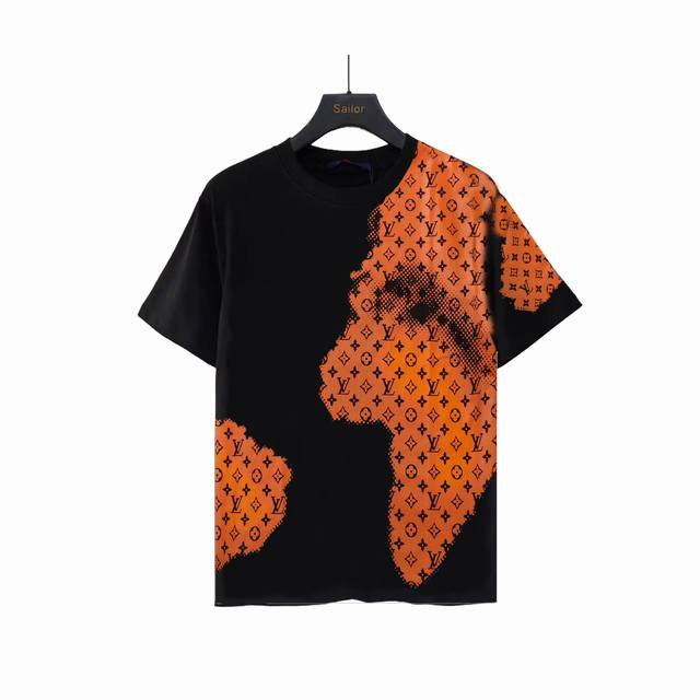 Actual details + size chart Louis Vuitton full-print gradient letters and monogr