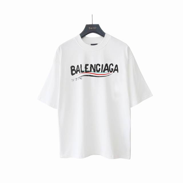 Actual details + size chart Balenciaga Coke short-sleeved T-shirt The logo is re