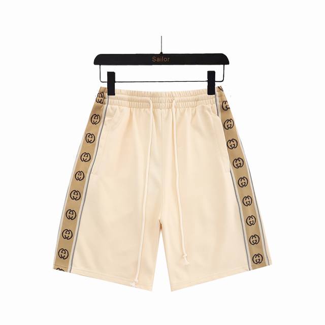 Actual details + size chart Gucci side reflective webbing knitted shorts Gucci l