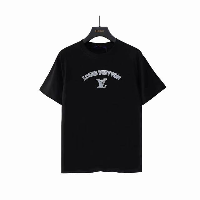 Actual details + size chart Louis Vuitton silicone 3D hot letter short sleeves T