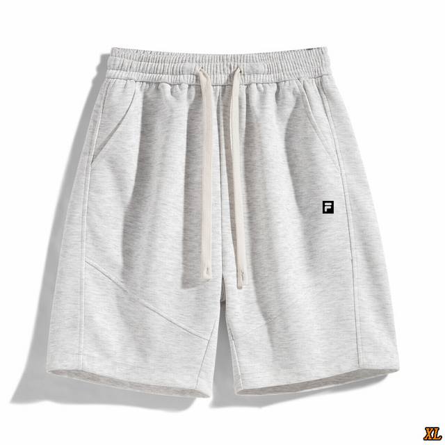 Fila exclusive real shot of the new summer high-quality solid color loose shorts