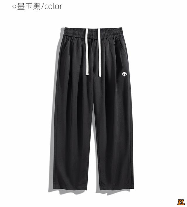Descente exclusive real shot of the new summer high-quality drape pure cotton ca