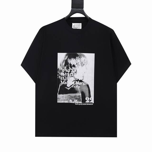 High version Maisonmargiela New Vogeu portrait digital print short sleeves, unis