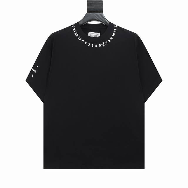 High version Maisonmargiela Mm6 digital printed short sleeves, unisex. Full of h