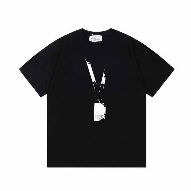 High version Maisonmargiela Margiela pass print short sleeves, unisex. Full of l