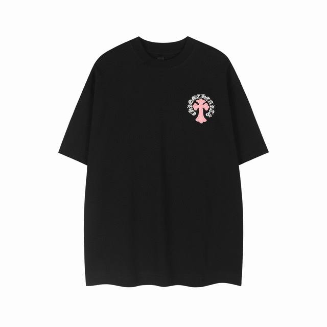 High version Chrome Hearts graffiti cross patch embroidered short sleeves! The f