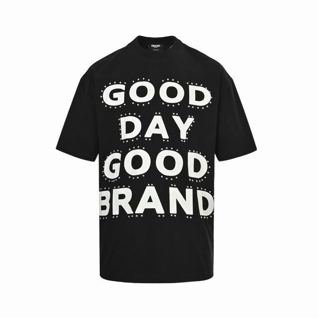 Goodbrand 25Ss Allday rivet crack print loose short sleeves Unisex style Color: