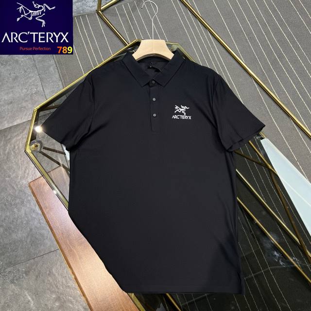 Arcteryx Arcteryx lapel chest logo short-sleeved T-shirt, men's summer Polo shir