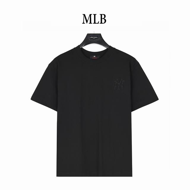 Mlb Yankees 25Ss Short-sleeved T-shirt with dark embroidery on the back with a l