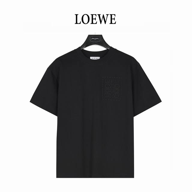 Loewe 25Ss chest embossed logo short-sleeved T-shirt Purchase the original mold,