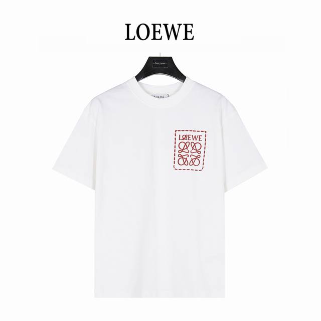Loewe 25Ss chest embossed logo short-sleeved T-shirt Purchase the original mold,
