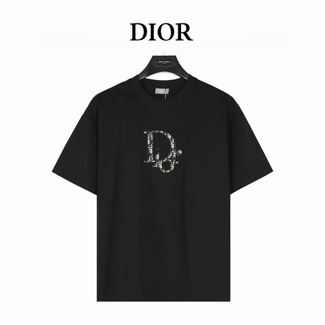 Dior 25Ss monogram patch embroidered short-sleeved T-shirt This T-shirt is from