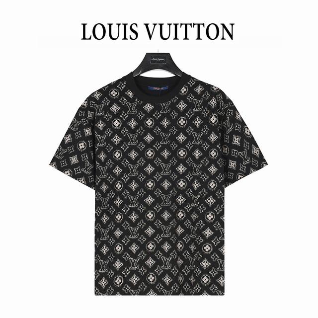 Louis Vuitton short-sleeved T-shirt with full-body monogram prints Unisex brand