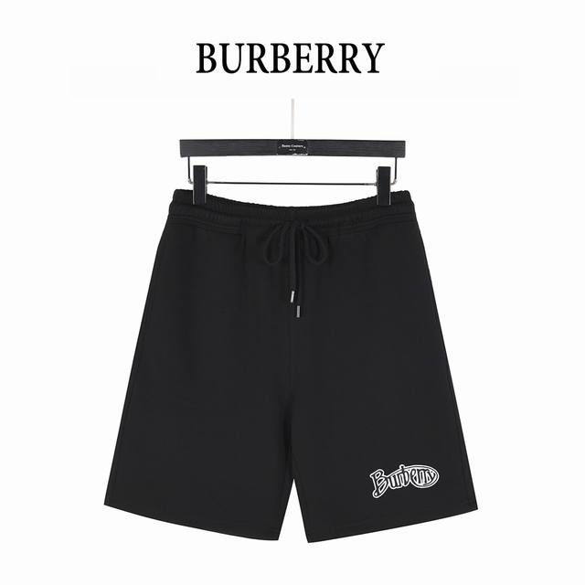 Burberry 25Ss Cursive Logo Embroidered Shorts 2025 Retro Pattern Series is comin