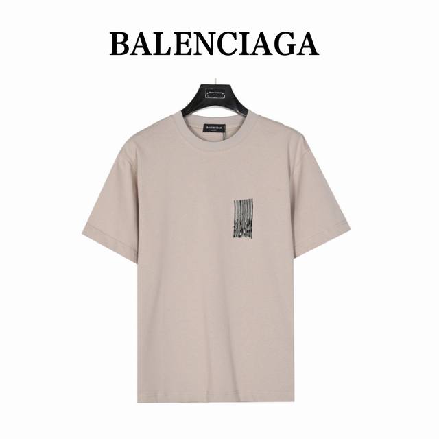 Balenciaga tassel waterfall print short-sleeved T-shirt Printing: The printing m