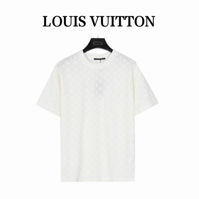 Louis Vuitton 25Ss full print monogram jacquard embossed suit short-sleeved T-sh