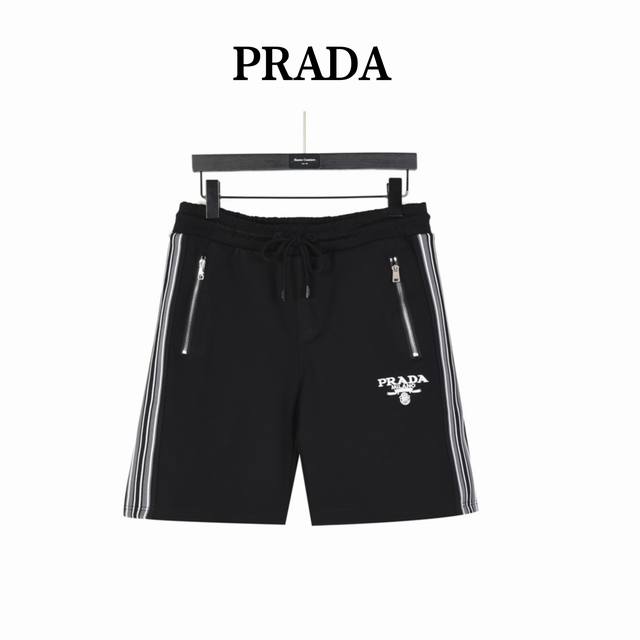 Prada Pocket Zipper Side Webbing Shorts Unisex Brand New Aesthetic Inspiration F
