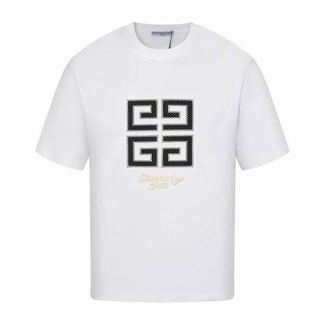Givenchy Summer new mesh embroidered letter round neck short-sleeved T-shirt, ma