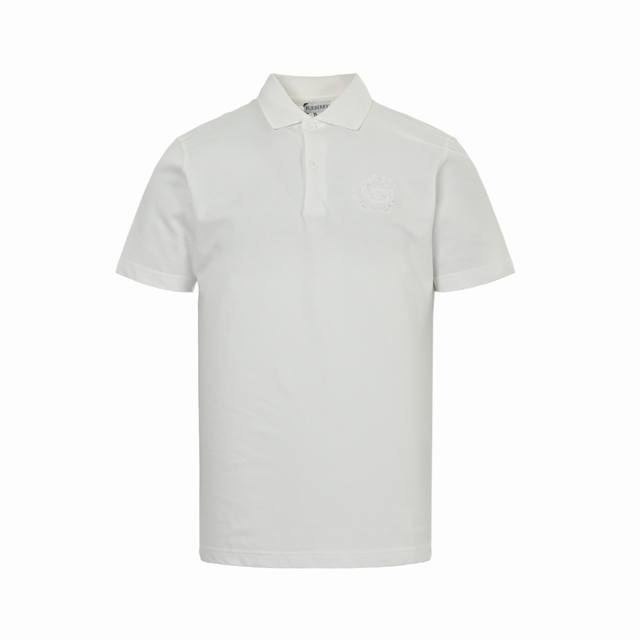 Burberry 25Ss Wheat Horse Embroidery Polo Short Sleeve Made of pique mesh cotton