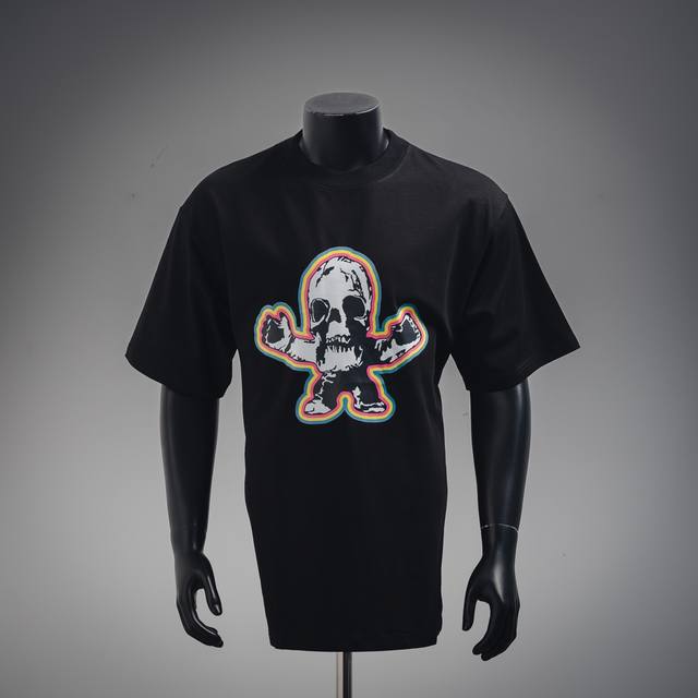 Chrome Hearts Ch Chrome Hearts 25Ss skull front and back printed logo round neck