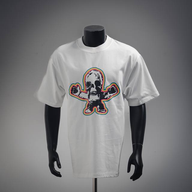 Chrome Hearts Ch Chrome Hearts 25Ss skull front and back printed logo round neck