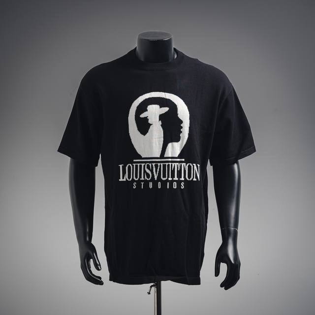 Louis Vuitton Lv 25Ss portrait jacquard knitted short-sleeved T-shirt Fabric: pu