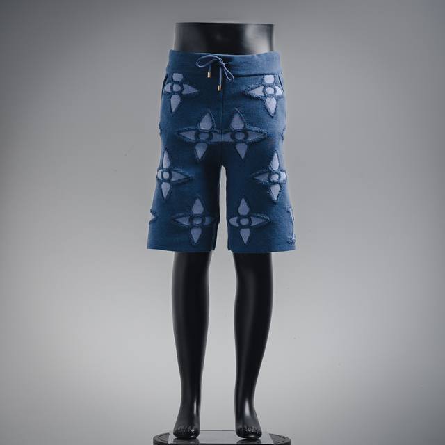 Louis Vuitton 25Ss jacquard four-leaf clover flower full print shorts Fixed-dyed