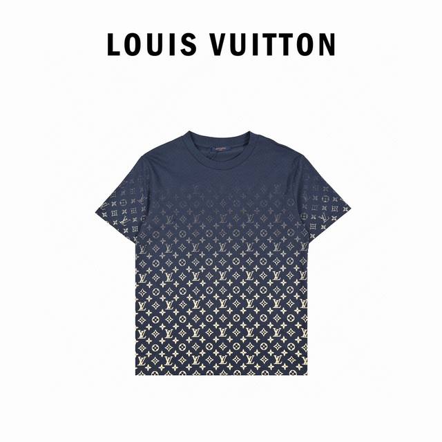 Louis Vuitton 22Ss gradient full print monogram short sleeves uses a specific or