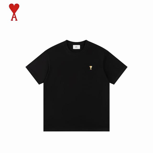 Ami 25Ss summer gold and silver metal chapter heart short sleeves We have been m