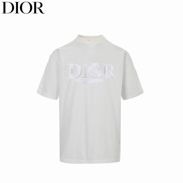 Dior & Stone Island Dior Stone Island joint 25Ss three-dimensional Logo short sl