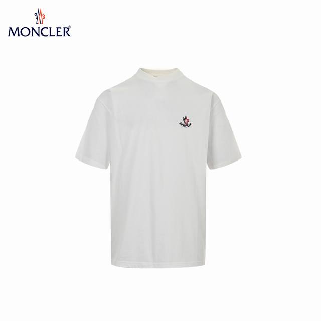 Moncler 25Ss Australian Open embroidered short sleeves Using 32S double yarn pla