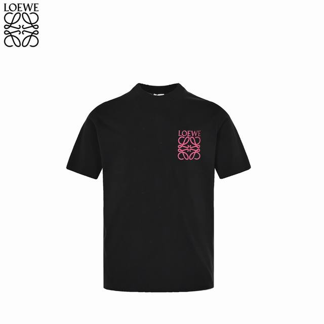 Loewe 25Ss hand-painted dot logo short-sleeved T-shirt Made of high-weight custo