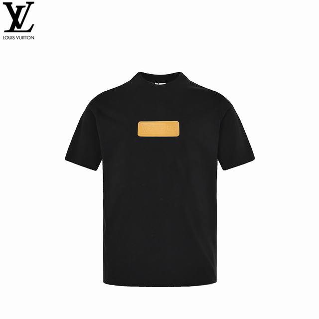 Louis Vuitton 25Ss leather label short-sleeved T-shirt Louis Vuitton, a brand un