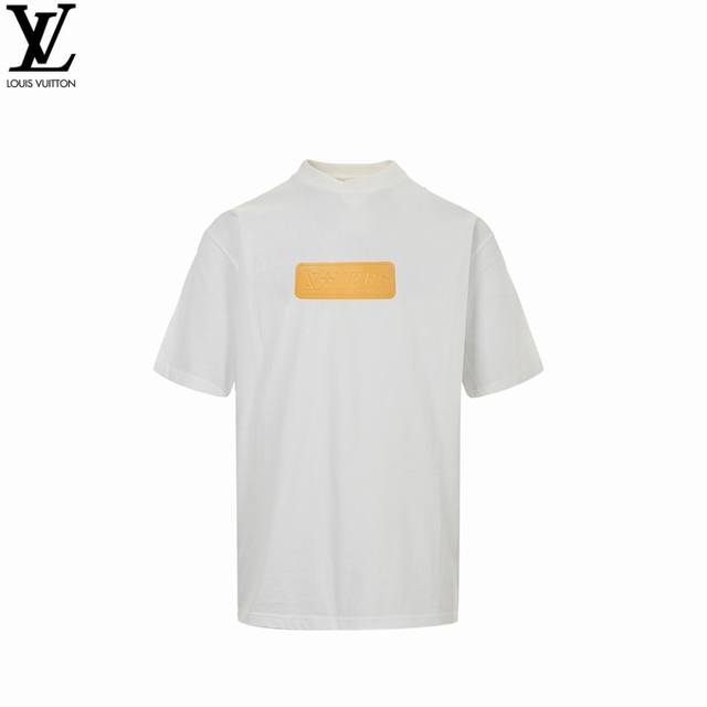 Louis Vuitton 25Ss leather label short-sleeved T-shirt Louis Vuitton, a brand un