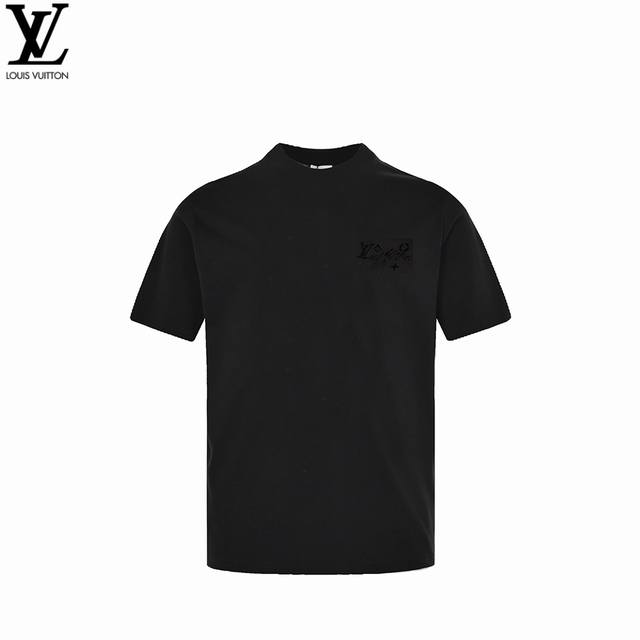 Louis Vuitton 25Ss flocked rivet short-sleeved T-shirt Louis Vuitton, a brand un