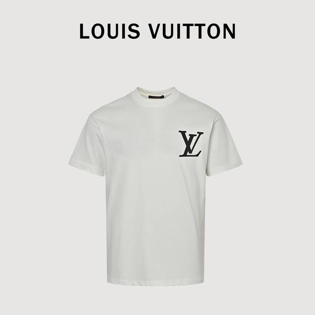 Louis Vuitton Lv back checkerboard short-sleeved T-shirt adopts three-dimensiona