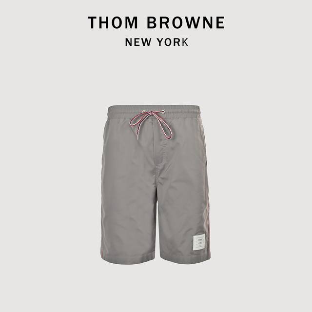 Thom Browne 25Ss striped ribbon beach shorts The fabric is custom-made, function