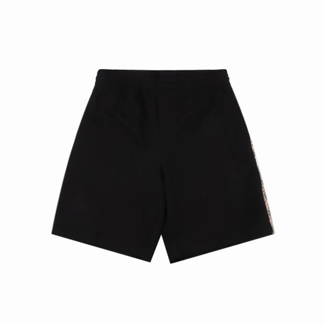 Burberry Bbr Knight Side Plaid Shorts Single-sided fish scale fabric woven with