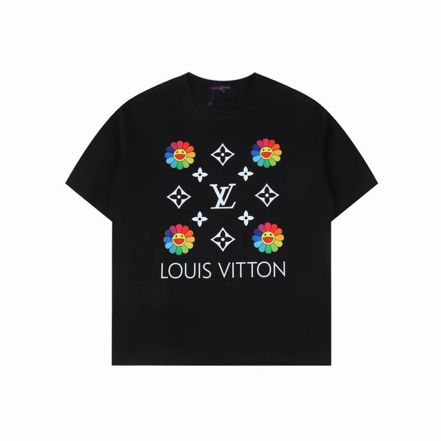 Louis Vuitton Lv 25Ss Murakami Takashi sunflower short-sleeved T-shirt The fabri