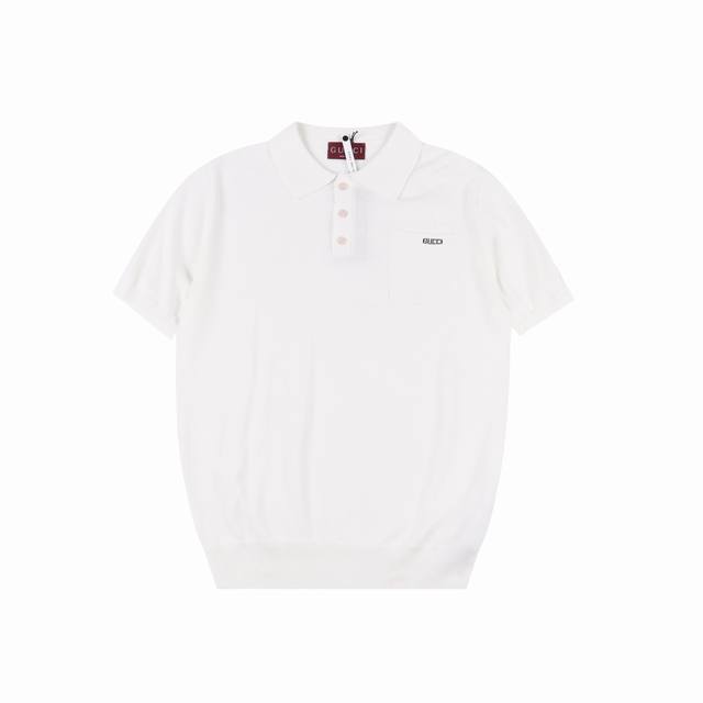 Gucci Gucci letter wool short-sleeved Polo shirt Originally purchased for 8,850,