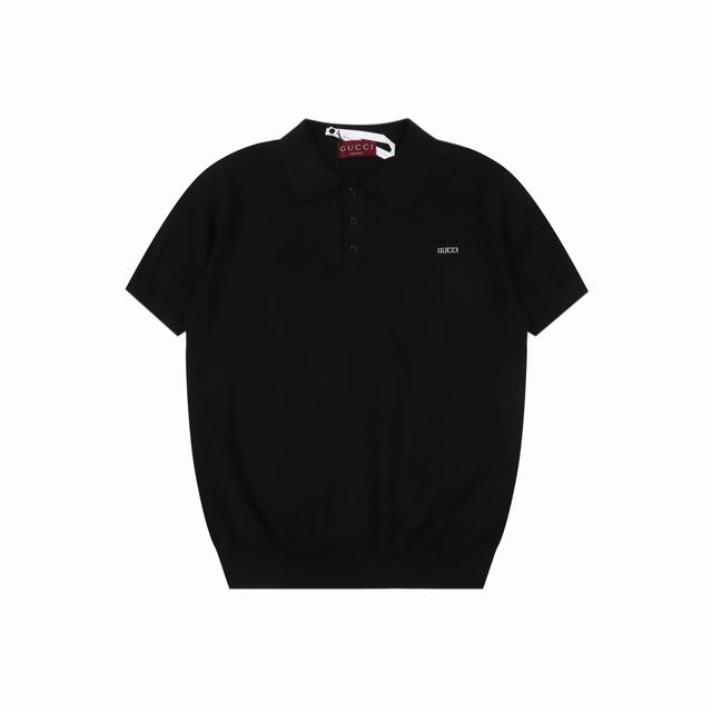 Gucci Gucci letter wool short-sleeved Polo shirt Originally purchased for 8,850,
