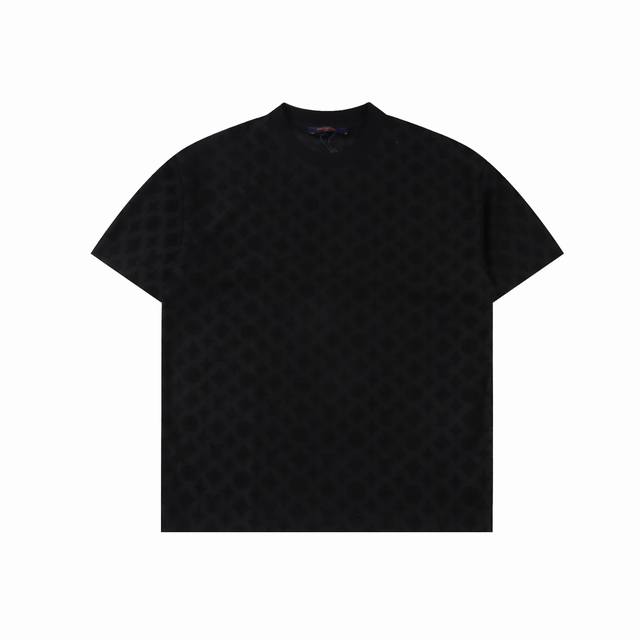 Louis Vuitton 25Ss full print monogram jacquard embossed suit short-sleeved T-sh