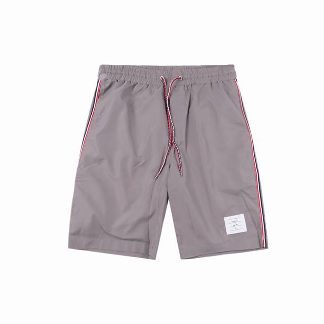 Thom Browne 25Ss striped ribbon beach shorts The fabric is custom-made, function
