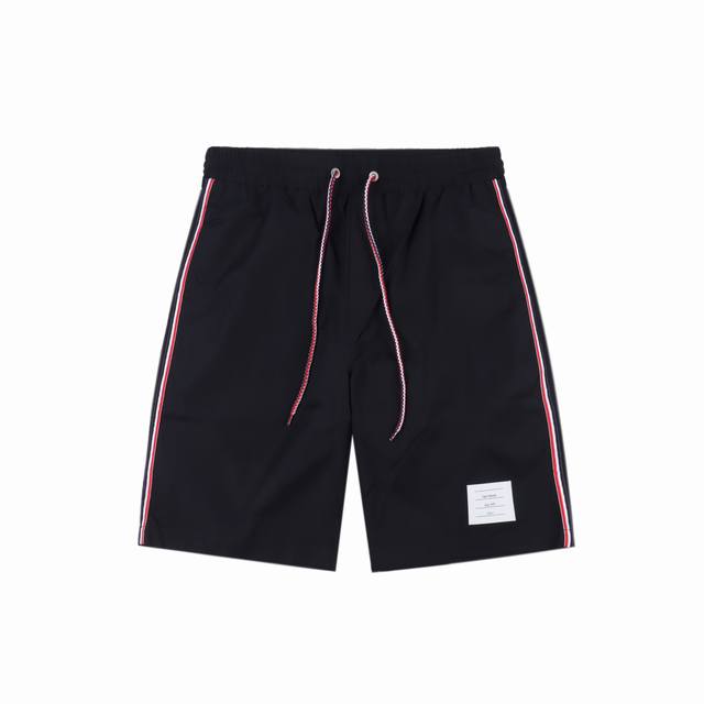 Thom Browne 25Ss striped ribbon beach shorts The fabric is custom-made, function