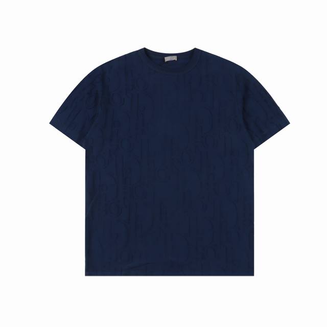 Dior Cd Obliave jacquard full-printed short-sleeved T-shirt Customized jacquard