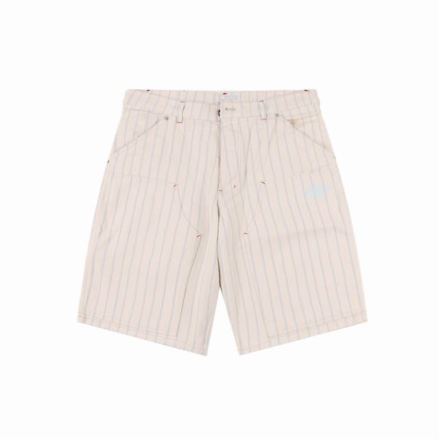 Dior 25Ss pocket stripe letter shorts With French elegance as the background, th